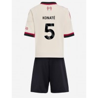 Liverpool Ibrahima Konate #5 Fotballklær Bortedraktsett Barn 2025-26 Kortermet (+ korte bukser)